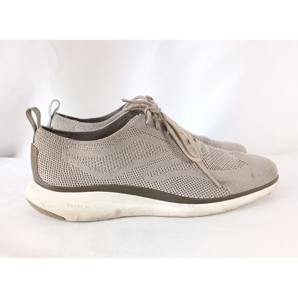 Cole Haan 3.Zerogrand Stitchlite Wingtip Oxford Men’s 11 Gray Knit Shoes - Picture 2 of 11